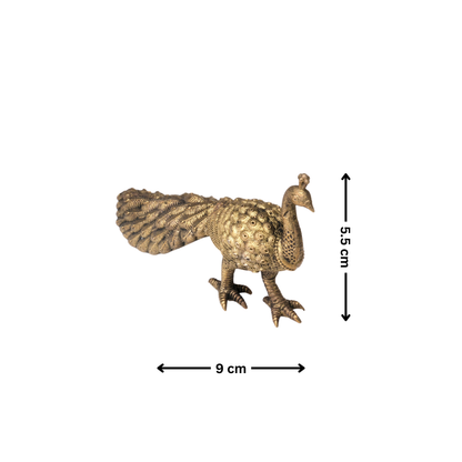 Brass Peacock Figurine – Decorative Showpiece