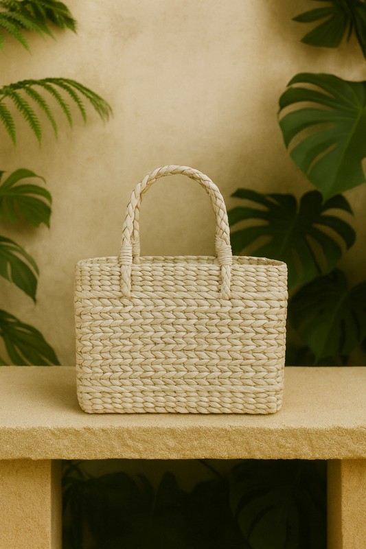 HITHA SEAGRASS HANDWOVEN - RECTANGULAR BAG