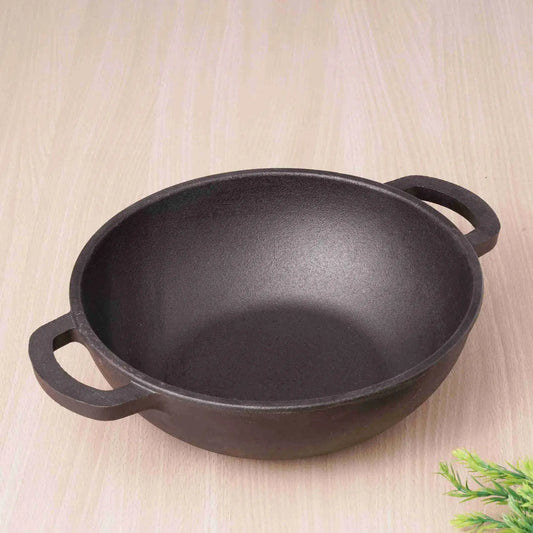 CAST IRON DEEP KADAI