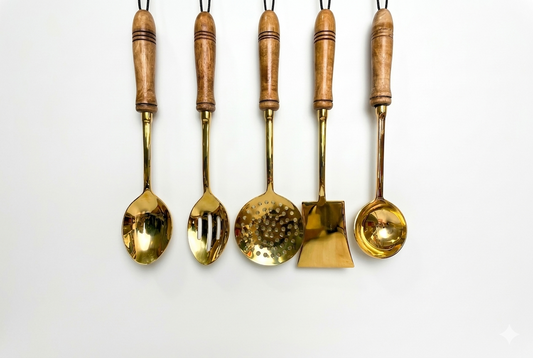 BRASS LADDLE SET