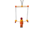HITHA HANDCRAFTED WOODEN HANGING MONKEY PUPPET-HANG,PLAY,LAUGH