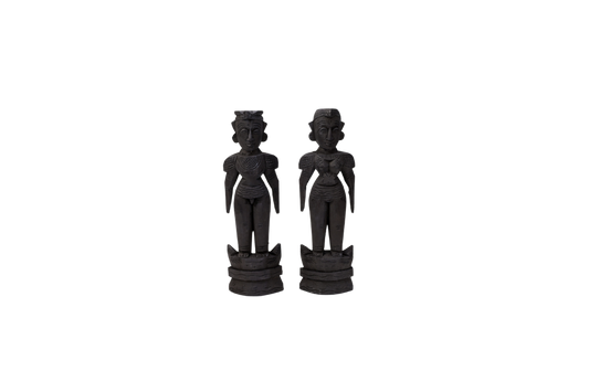 HITHA HANDCRAFTED WOODEN MARRAPACHI BOMMAI- THE ETERNAL COUPLE