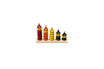 HITHA HANDCRAFTED WOODEN MATCH & STACK TOY-STACK UP SKILLS