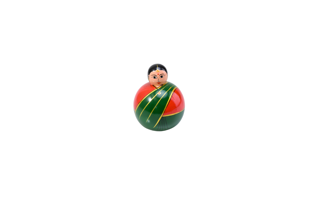 HITHA WOODEN HAND CRAFTED ROLY POLY TOY