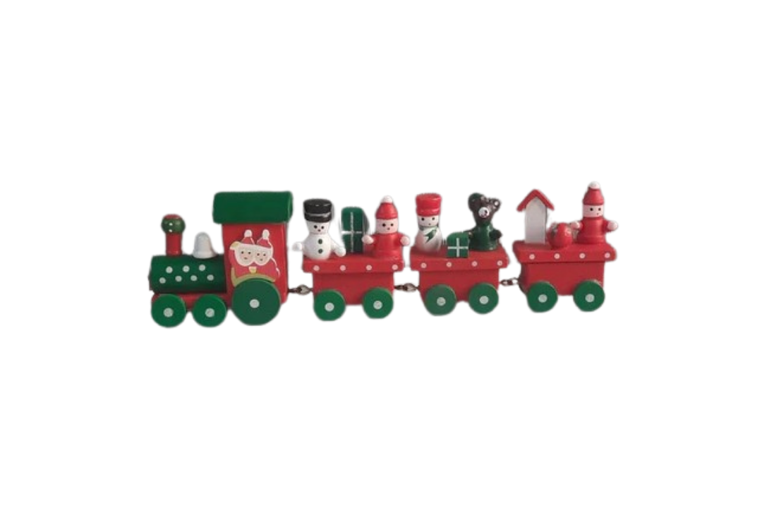 Handcrafted Wooden Christmas Train
