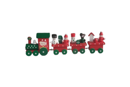 Handcrafted Wooden Christmas Train