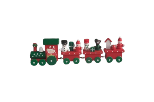 Handcrafted Wooden Christmas Train