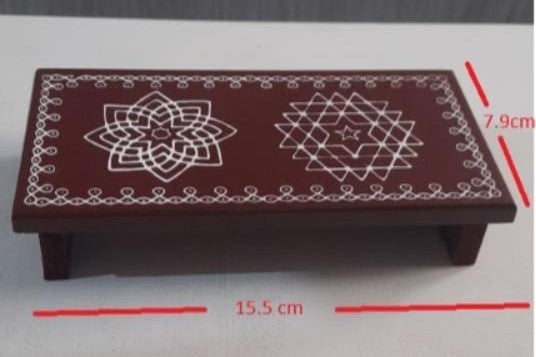 Handcrafted Wooden Pooja Plate Stand