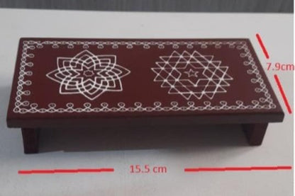 Handcrafted Wooden Pooja Plate Stand
