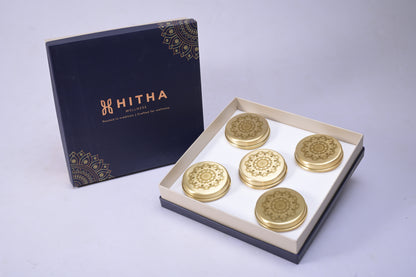KAYRA SMALL ROUND STORAGE  GIFT BOXES- SET OF 5