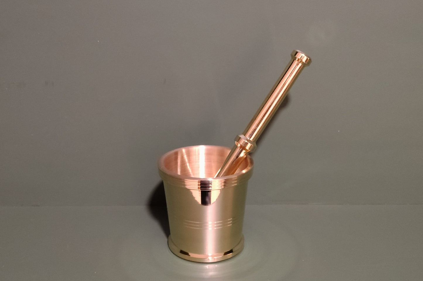BRASS MORTAR AND PESTLE