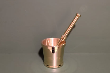 BRASS MORTAR AND PESTLE