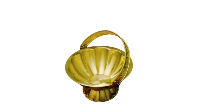 Brass Flower Basket