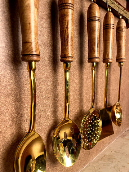 BRASS LADDLE SET