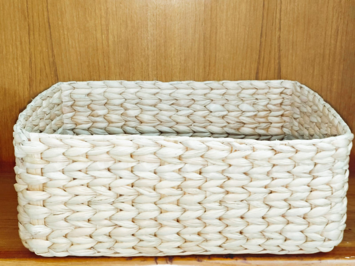 HITHA SEAGRASS HANDWOVEN -RECTANGULAR STORAGE BASKET