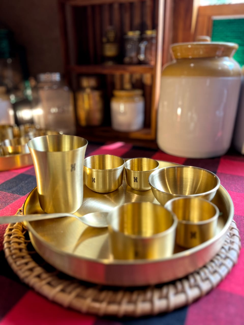 Brass Dinner Set 2 - 8 Piece Set