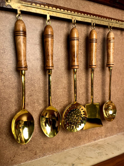 BRASS LADDLE SET