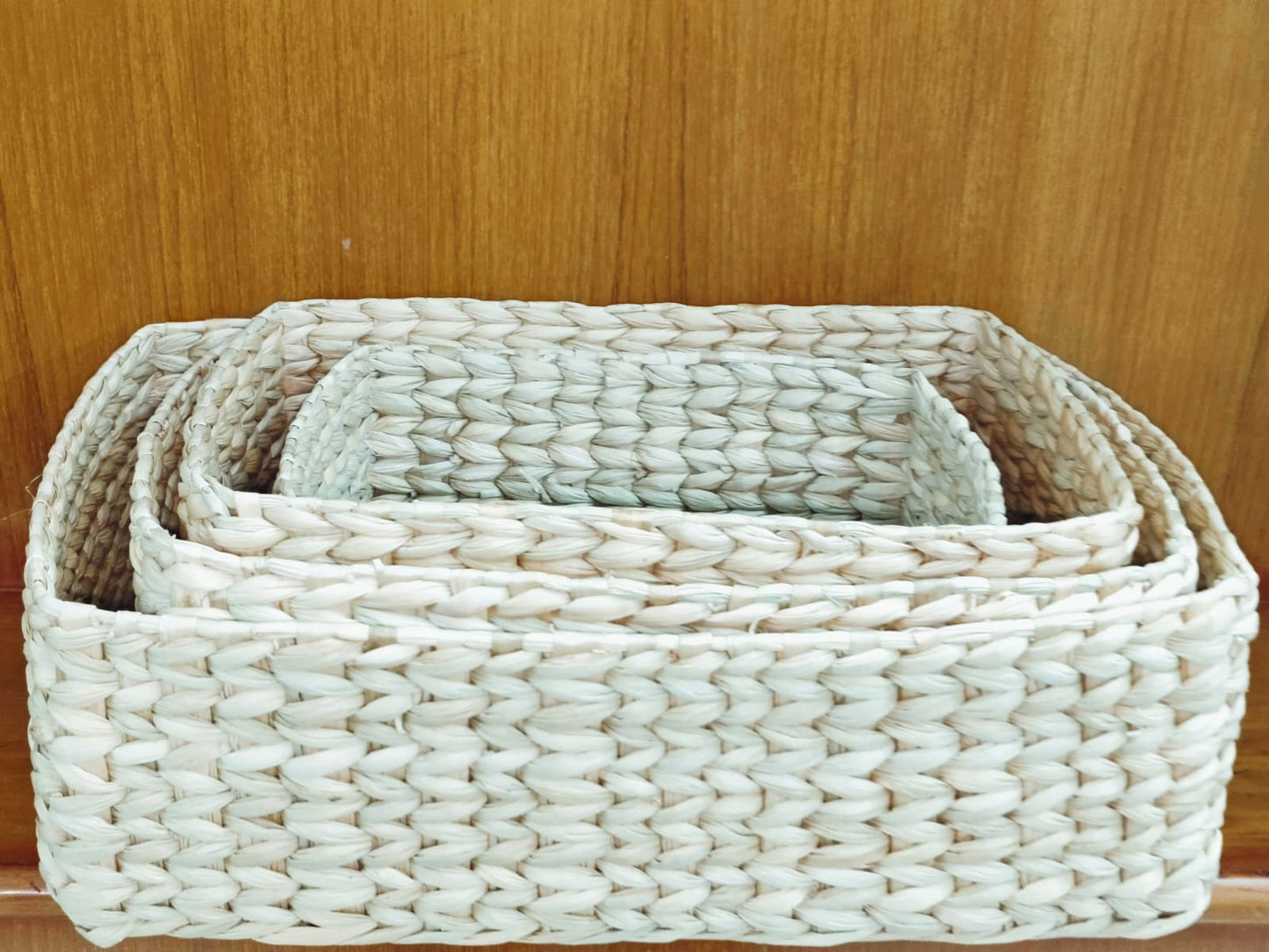 HITHA SEAGRASS HANDWOVEN -RECTANGULAR STORAGE BASKET