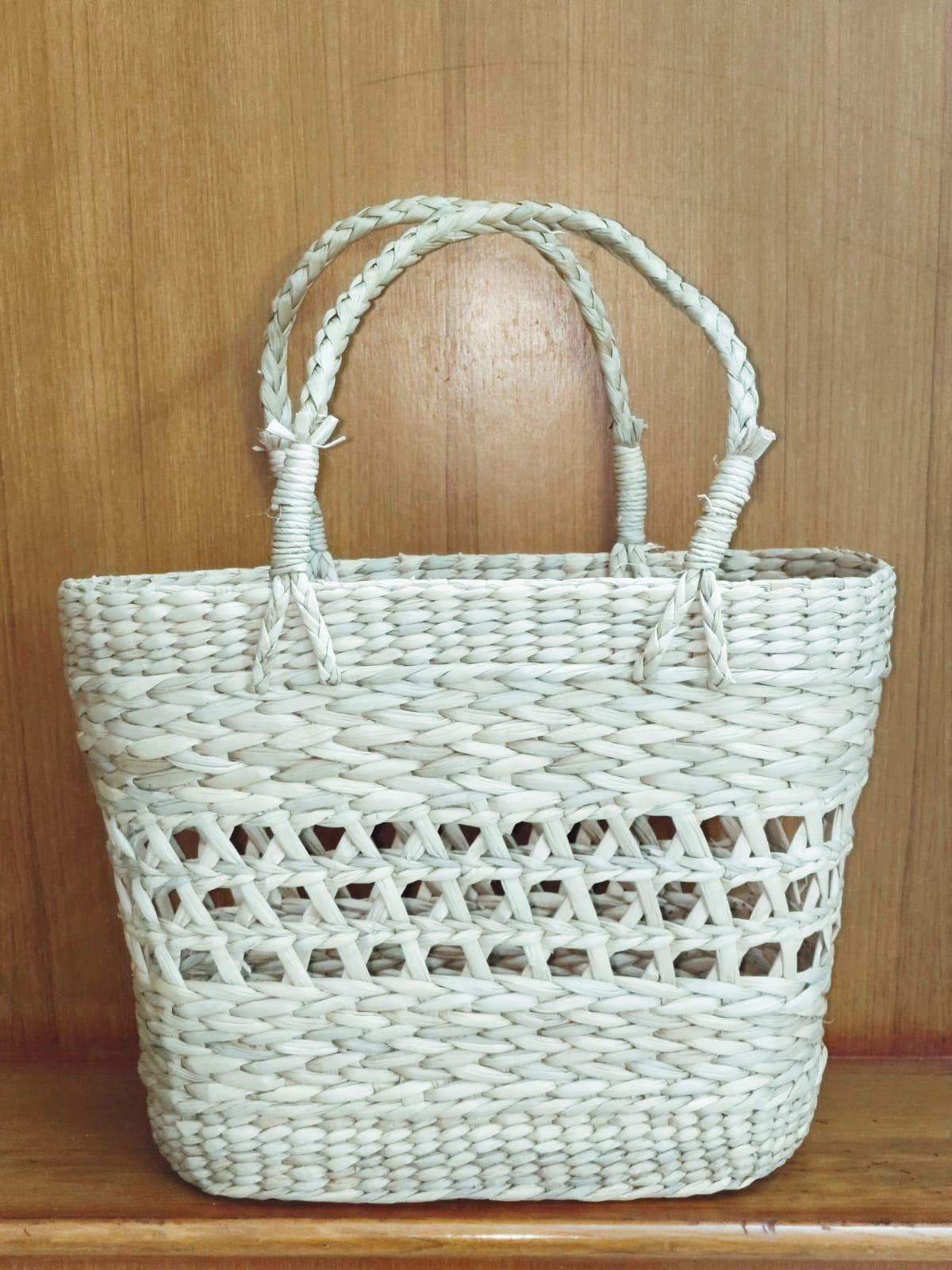 HITHA SEAGRASS HANDWOVEN-OPEN WEAVE BAG