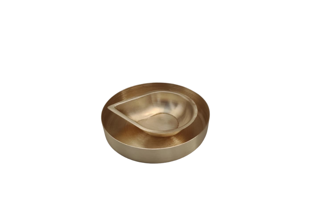BRASS BHRAMA MUHURTA DIYA SET