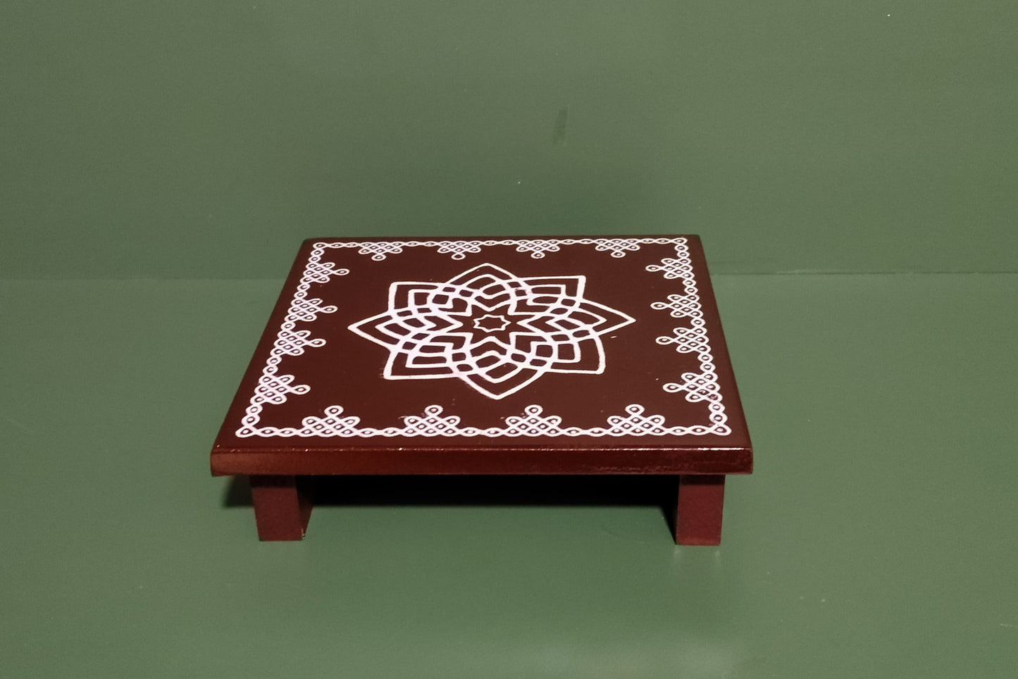 HITHA HANDCRAFTED WOODEN POOJA STAND