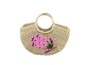 HITHA SEAGRASS HANDWOVEN -HALF MOON BAG
