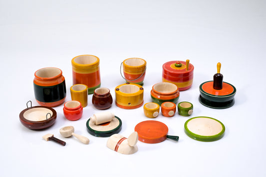 HITHA WOODEN KITCHEN PLAY SET- COOKING UP CREATIVITY, THE NATURAL WAY