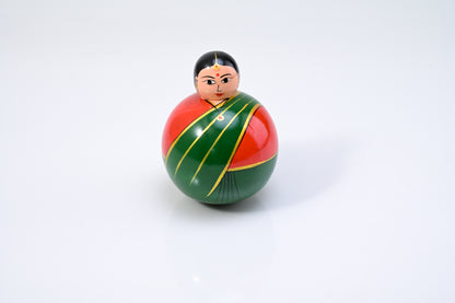 HITHA WOODEN HAND CRAFTED ROLY POLY TOY