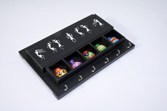 HITHA HANDCRAFTED WOODEN KEY STAND