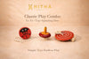 Hitha handcrafted wooden Spinning disc game+Hitha wooden Top+wooden Yo-yo